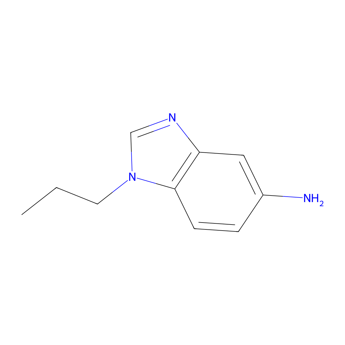 1-Propyl-1H-benzoimidazol-5-ylamine molecular structure, CAS 177843-27-5