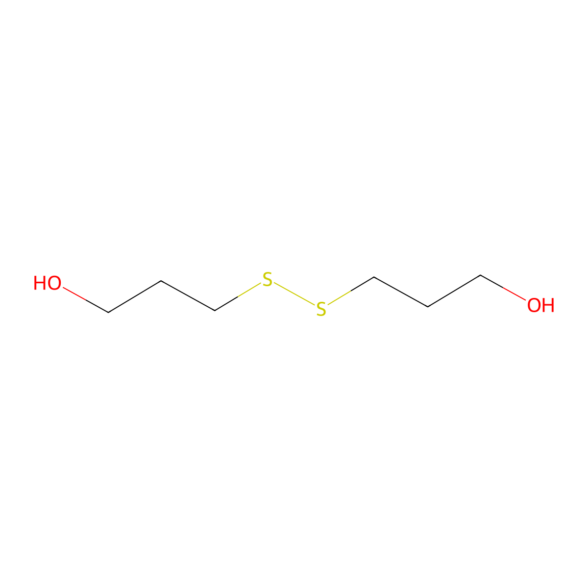 3-[(3-Hydroxypropyl)disulfanyl]-1-propanol molecular structure, CAS 177854-95-4