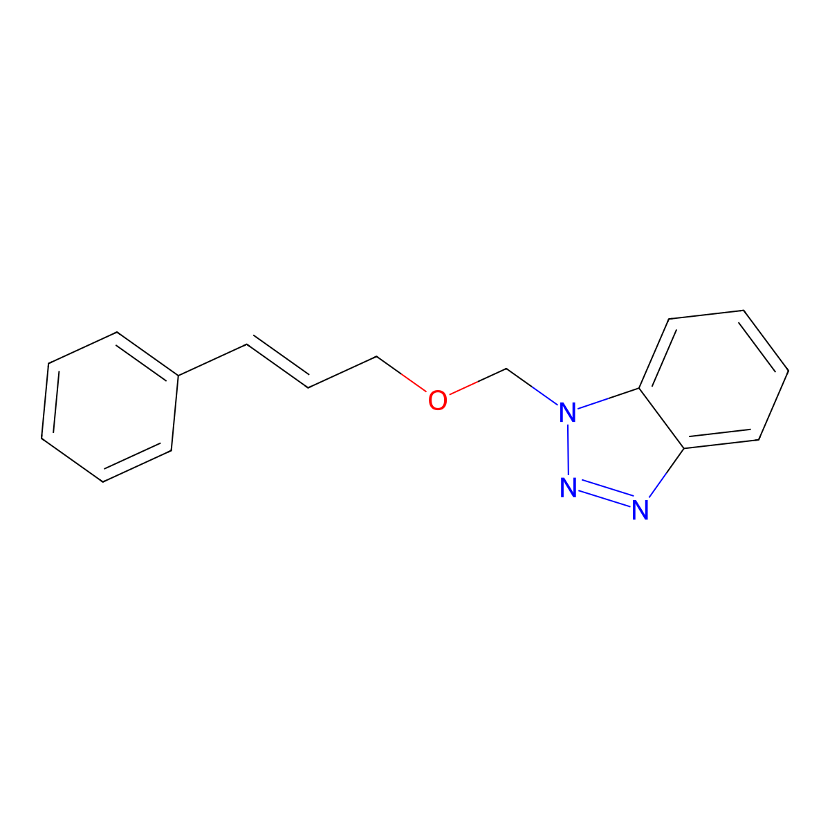 1-({[(2E)-3-Phenylprop-2-en-1-yl]oxy}methyl)-1H-1,2,3-benzotriazole molecular structure, CAS 177859-12-0