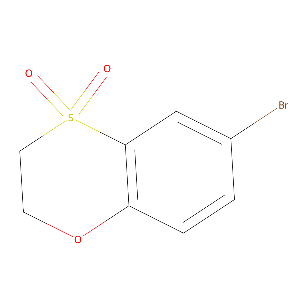 6-Bromo-2,3-dihydro-1,4lambda6-benzoxathiine-4,4-dione molecular structure, CAS 1778631-83-6