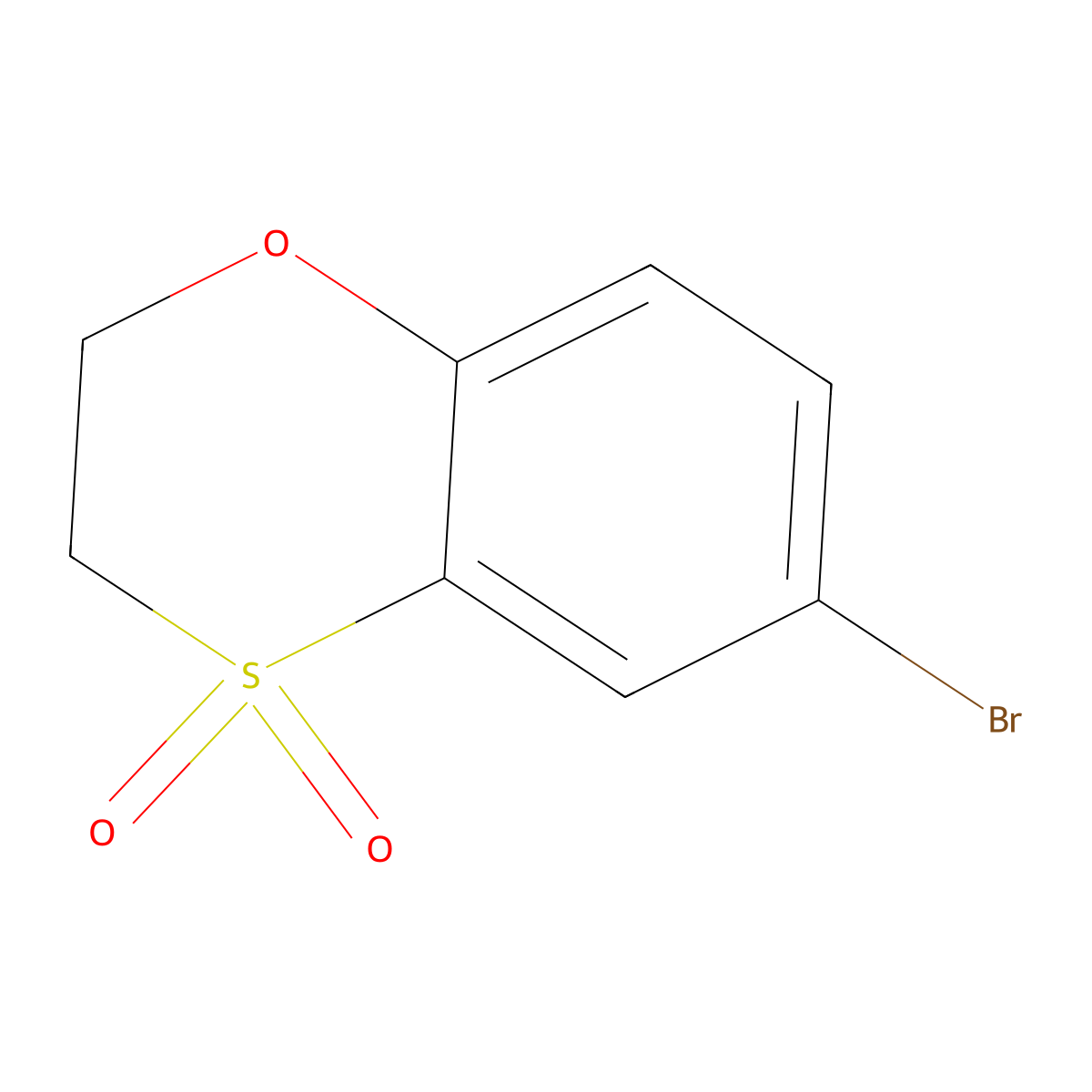 6-Bromo-2,3-dihydro-1,4lambda6-benzoxathiine-4,4-dione molecular structure, CAS 1778631-83-6