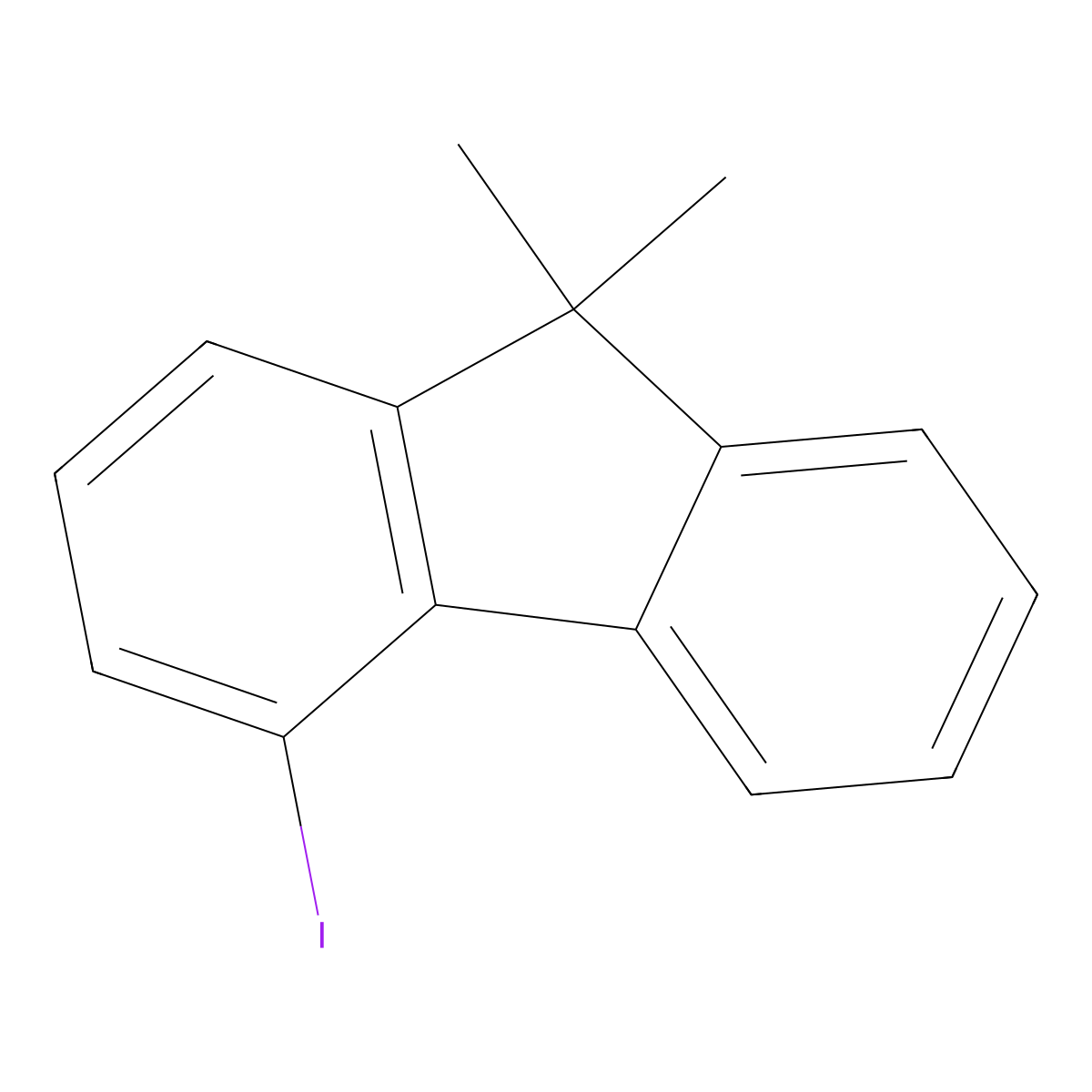4-Iodo-9,9-dimethyl-9H-fluorene molecular structure, CAS 1778649-24-3