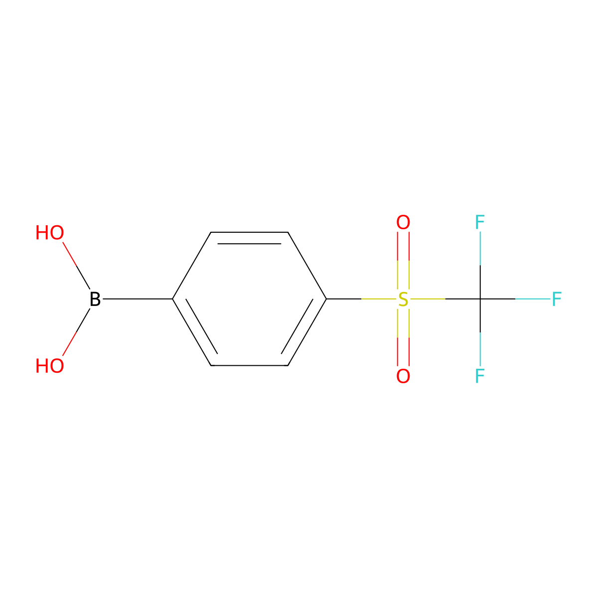 (4-Trifluoromethanesulfonylphenyl)boronic acid molecular structure, CAS 1778667-04-1