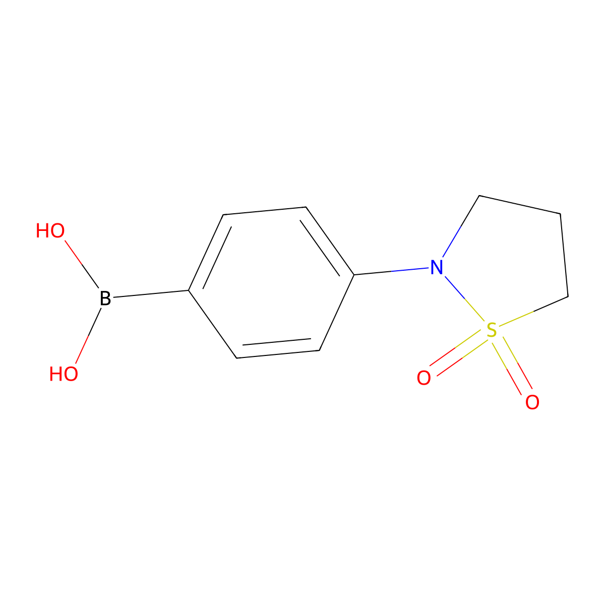 (4-(1,1-Dioxidoisothiazolidin-2-yl)phenyl)boronic acid molecular structure, CAS 1778667-07-4