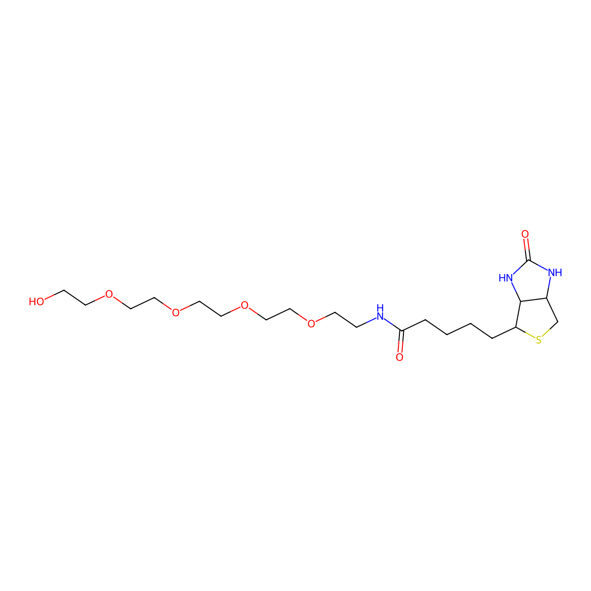 Biotin-peg5-alcohol molecular structure, CAS 1778736-31-4