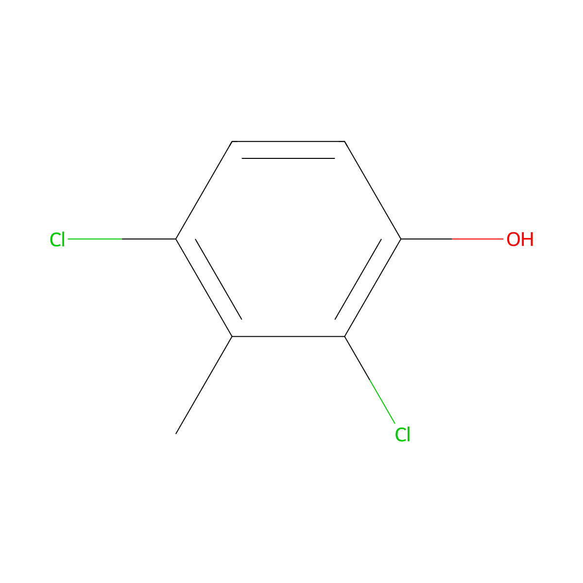 2,4-Dichloro-m-cresol molecular structure, CAS 17788-00-0