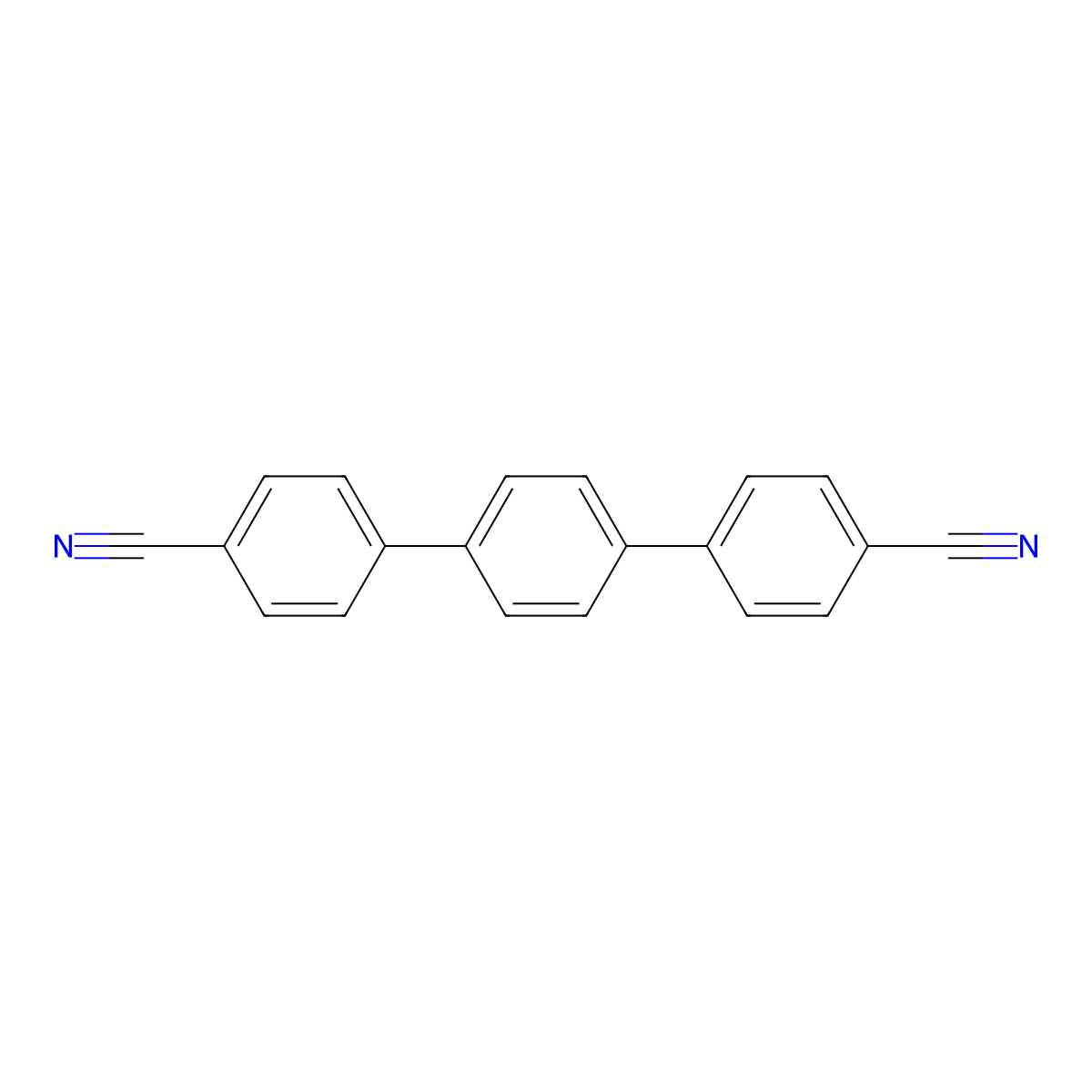 [1,1':4',1''-Terphenyl]-4,4''-dicarbonitrile molecular structure, CAS 17788-93-1
