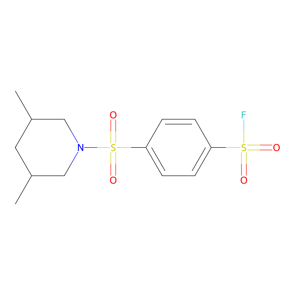 4-[(3,5-Dimethylpiperidin-1-yl)sulfonyl]benzene-1-sulfonyl fluoride molecular structure, CAS 1778831-05-2