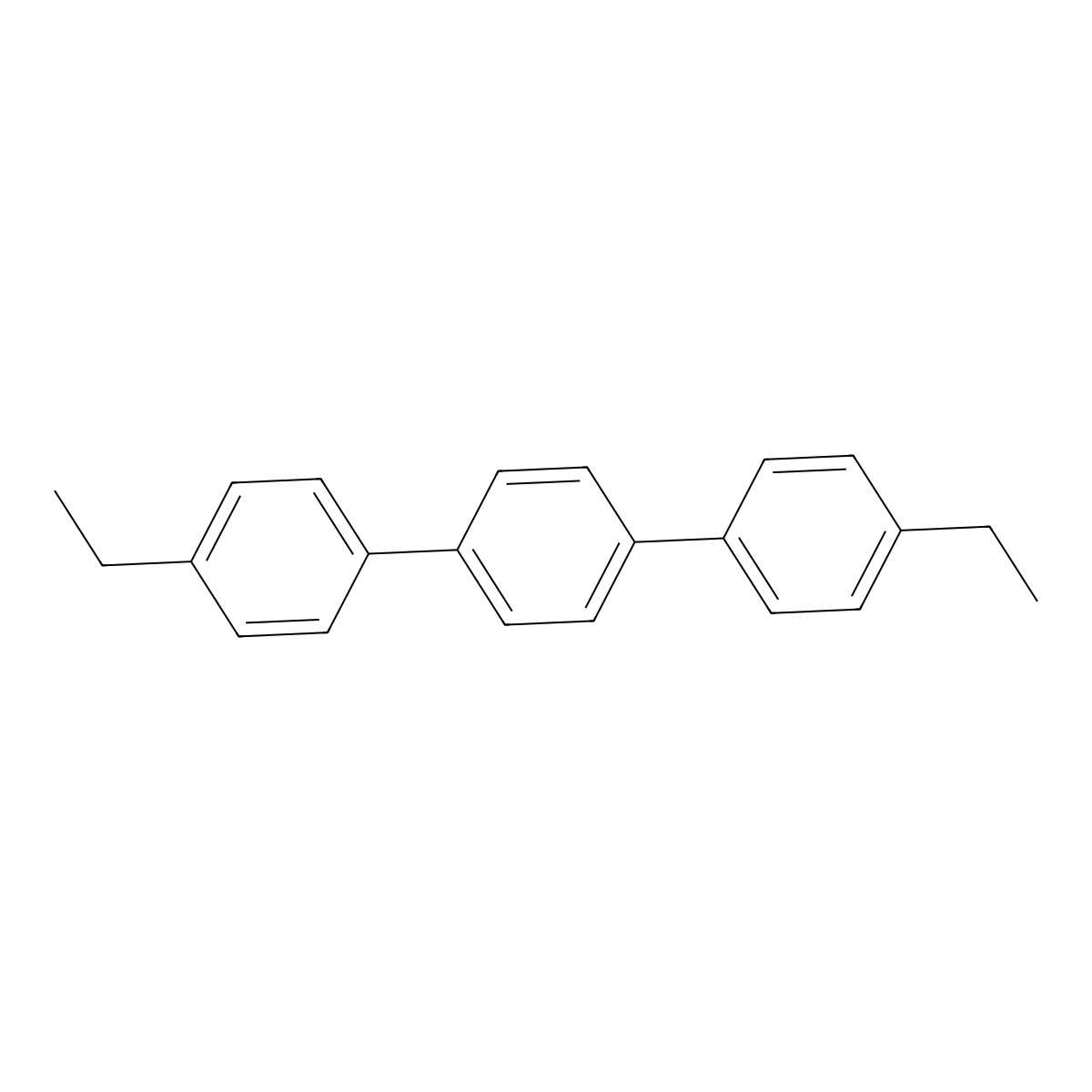 1,1':4',1''-Terphenyl, 4,4''-diethyl- molecular structure, CAS 17789-00-3