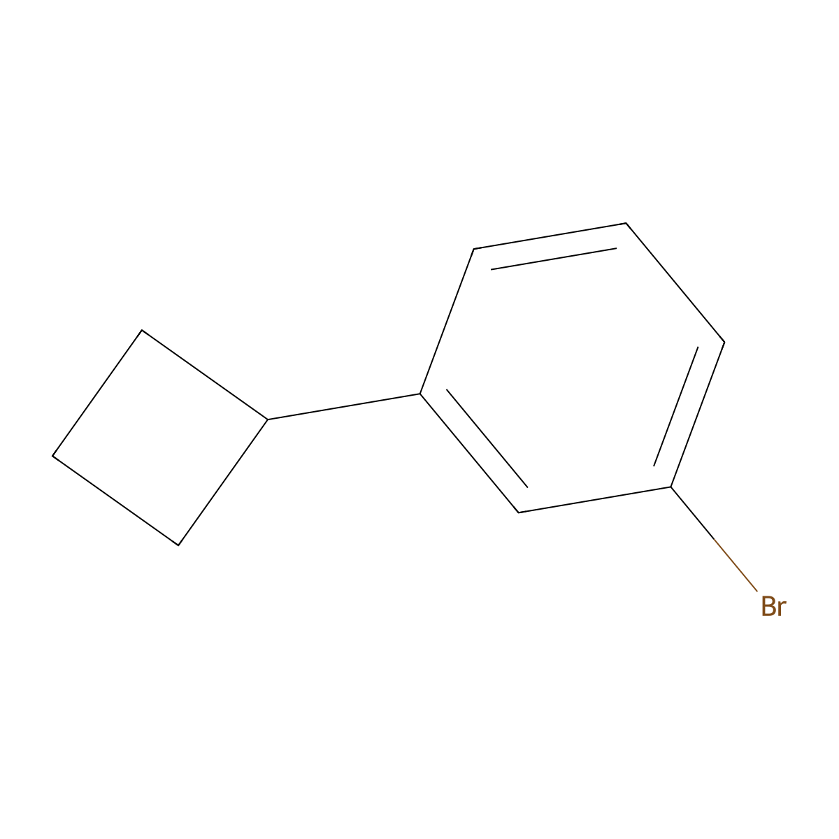 1-Bromo-3-cyclobutylbenzene molecular structure, CAS 17789-13-8