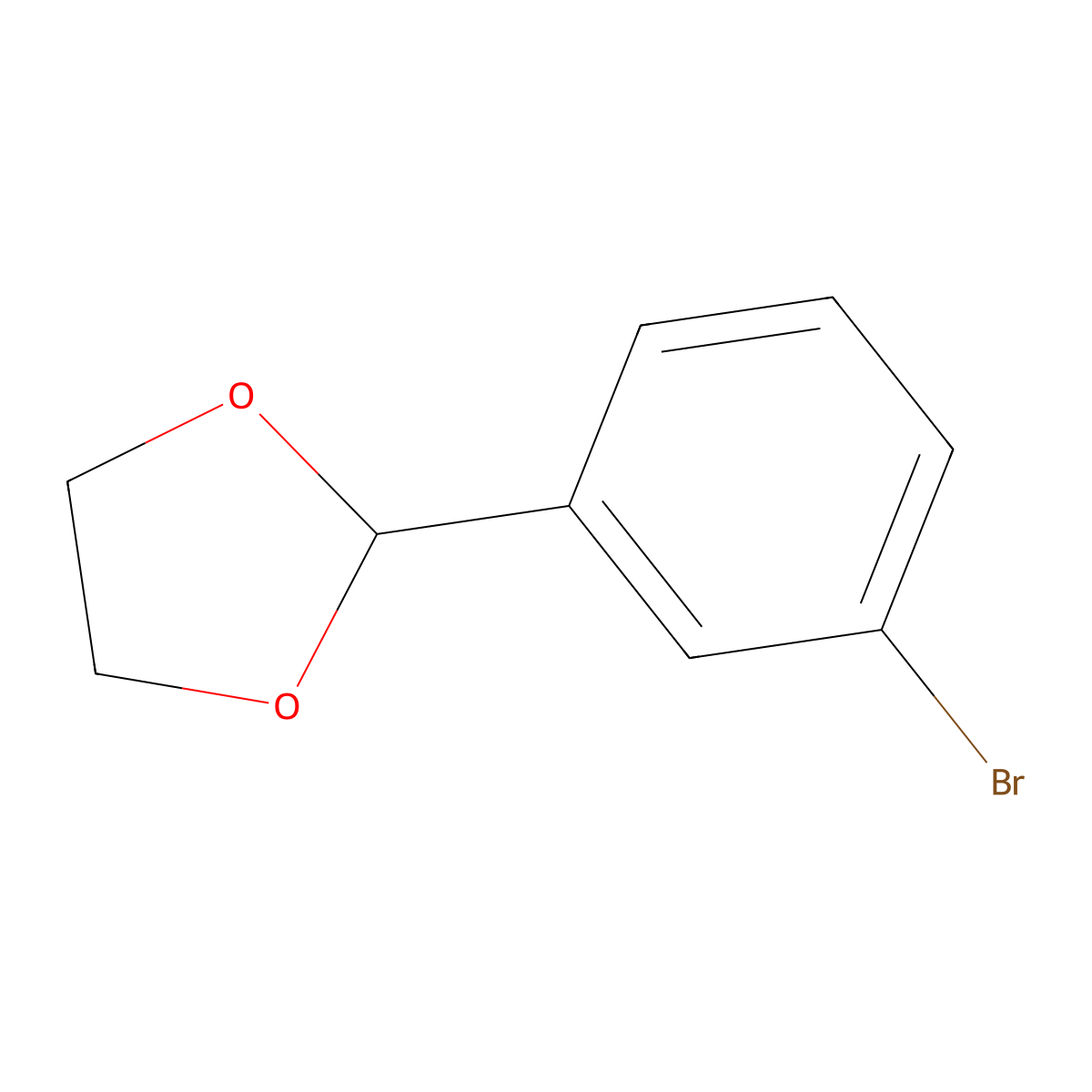 2-(3-Bromophenyl)-1,3-dioxolane molecular structure, CAS 17789-14-9