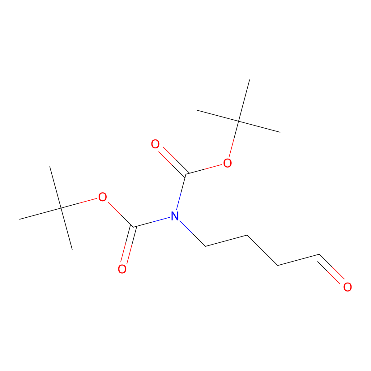 tert-butyl N-[(tert-butoxy)carbonyl]-N-(4-oxobutyl)carbamate molecular structure, CAS 177899-21-7