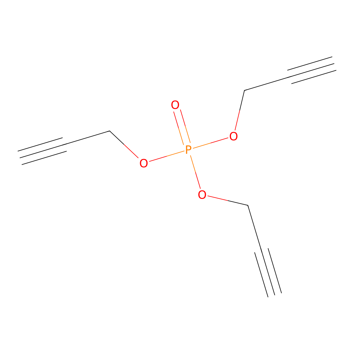 Tri-2-propyn-1-yl phosphate molecular structure, CAS 1779-34-6