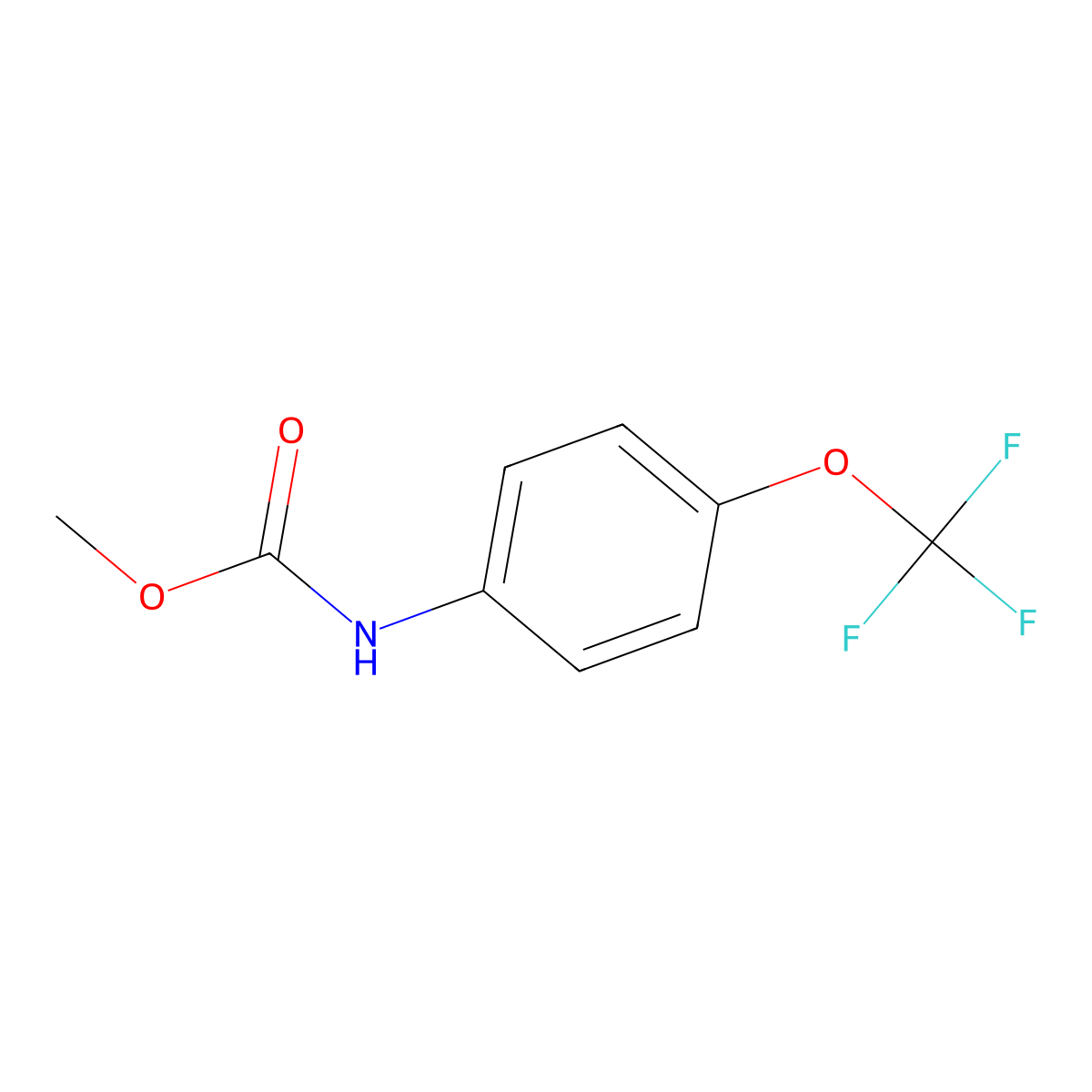 Methyl N-[4-(trifluoromethoxy)phenyl]carbamate molecular structure, CAS 177905-10-1