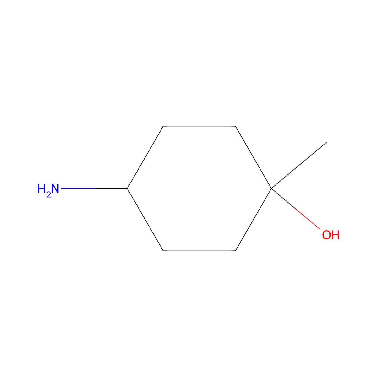 Trans-4-amino-1-methyl-cyclohexanol molecular structure, CAS 177906-46-6