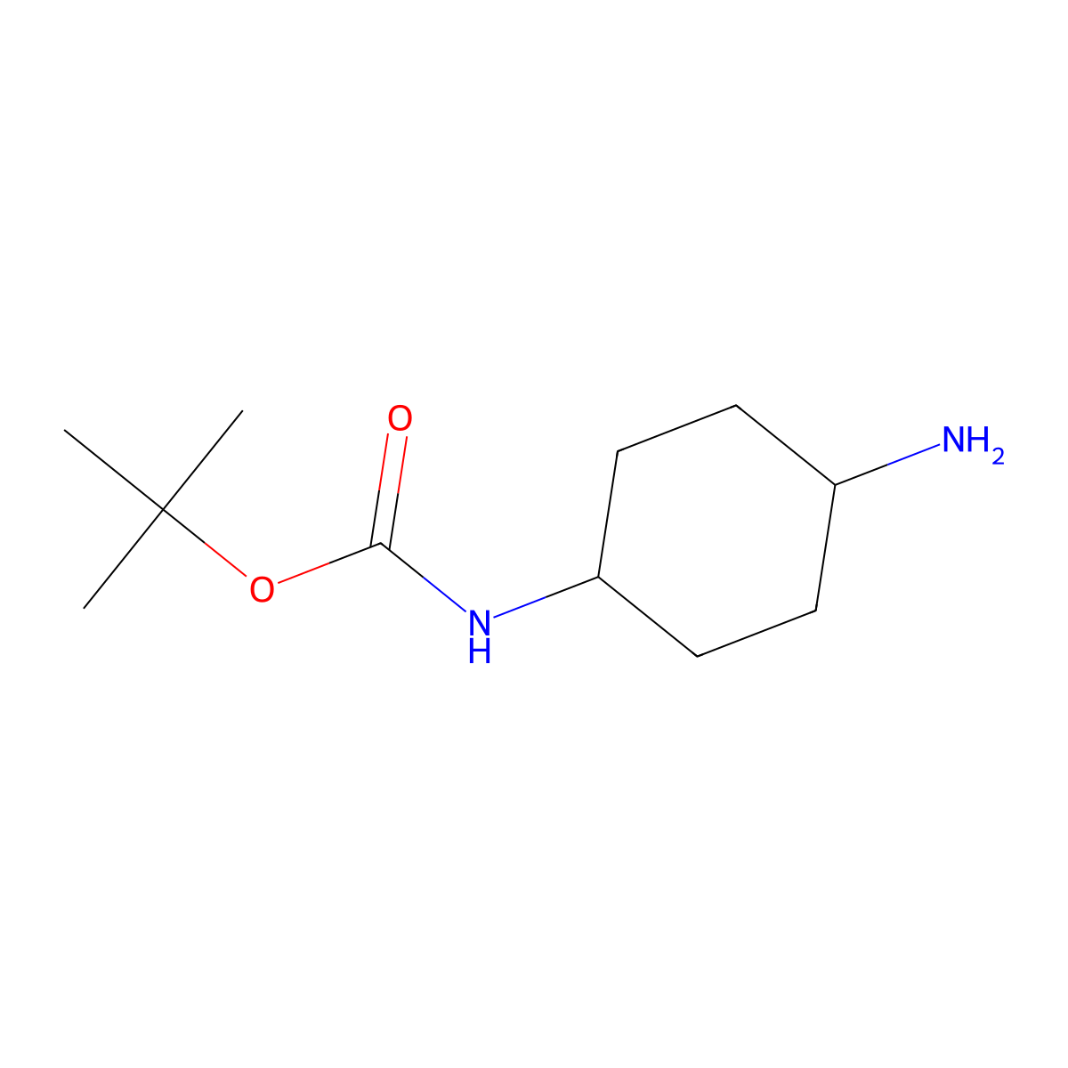 Cis tert-Butyl 4-aminocyclohexylcarbamate molecular structure, CAS 177906-48-8