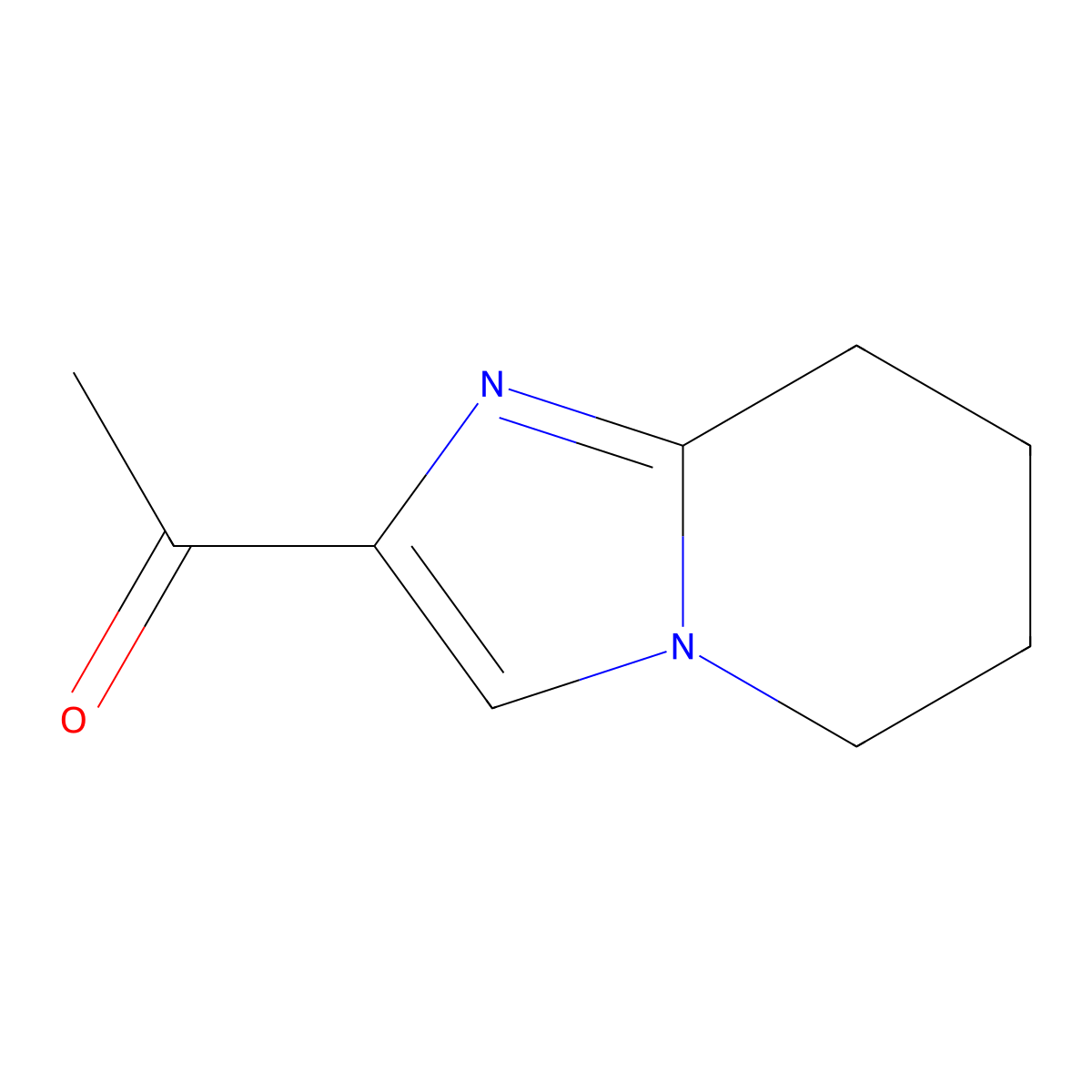 1-{5H,6H,7H,8H-imidazo[1,2-a]pyridin-2-yl}ethan-1-one molecular structure, CAS 177910-85-9