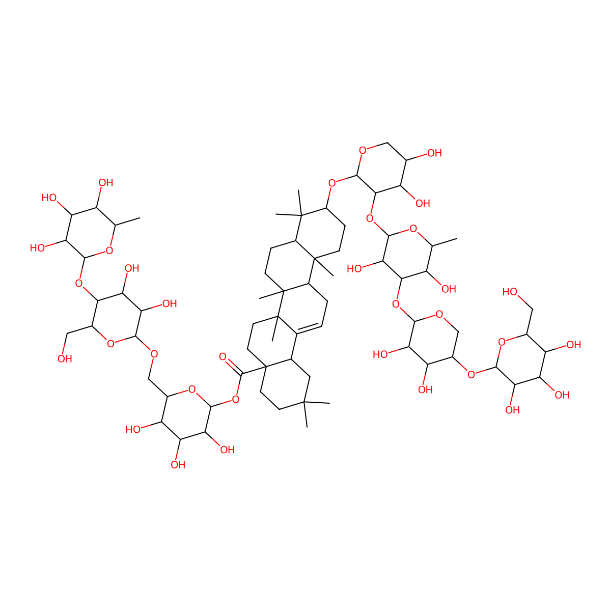 Clematichinenoside C molecular structure, CAS 177912-24-2