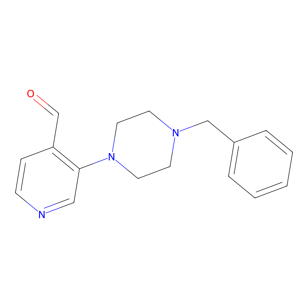3-(4-Benzylpiperazin-1-yl)isonicotinaldehyde molecular structure, CAS 1779121-65-1