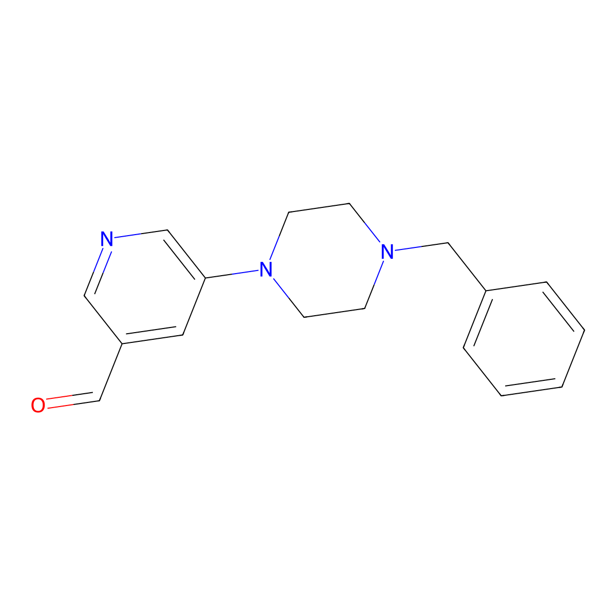 5-(4-Benzylpiperazin-1-yl)nicotinaldehyde molecular structure, CAS 1779121-89-9