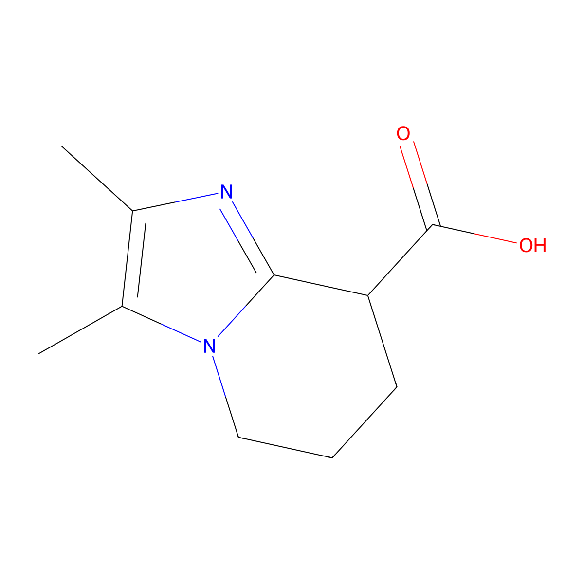 2,3-Dimethyl-5,6,7,8-tetrahydroimidazo[1,2-a]pyridine-8-carboxylic acid molecular structure, CAS 1779123-34-0