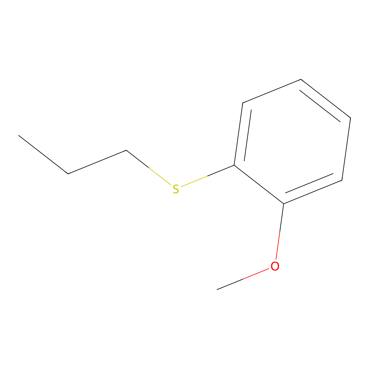 2-Methoxyphenyl 1-propylsulfide molecular structure, CAS 1779124-33-2