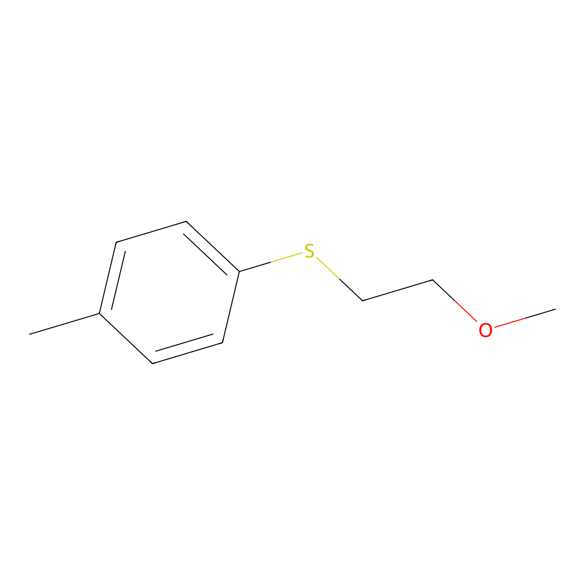 1-(2-Methoxy-ethylsulfanyl)-4-methylbenzene molecular structure, CAS 1779128-42-5