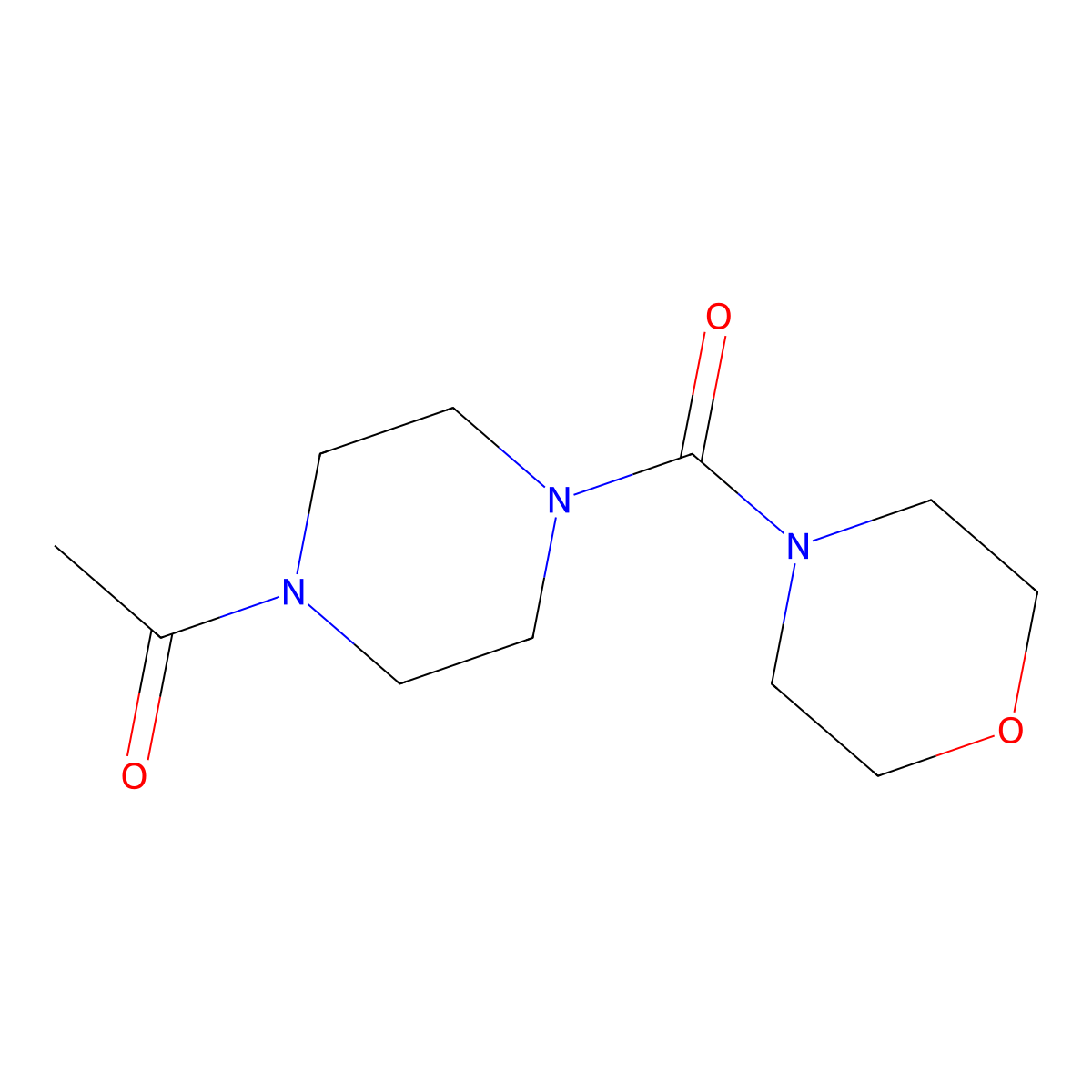 1-(4-(Morpholine-4-carbonyl)piperazin-1-yl)ethanone molecular structure, CAS 1779213-06-7