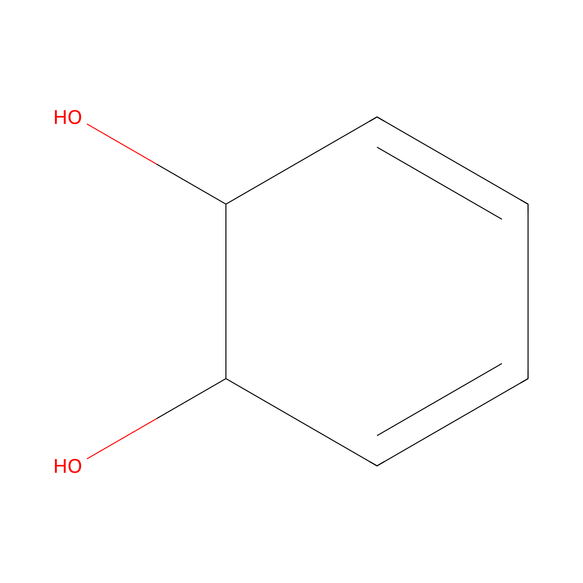 Cis-1,2-dihydrocatechol molecular structure, CAS 17793-95-2