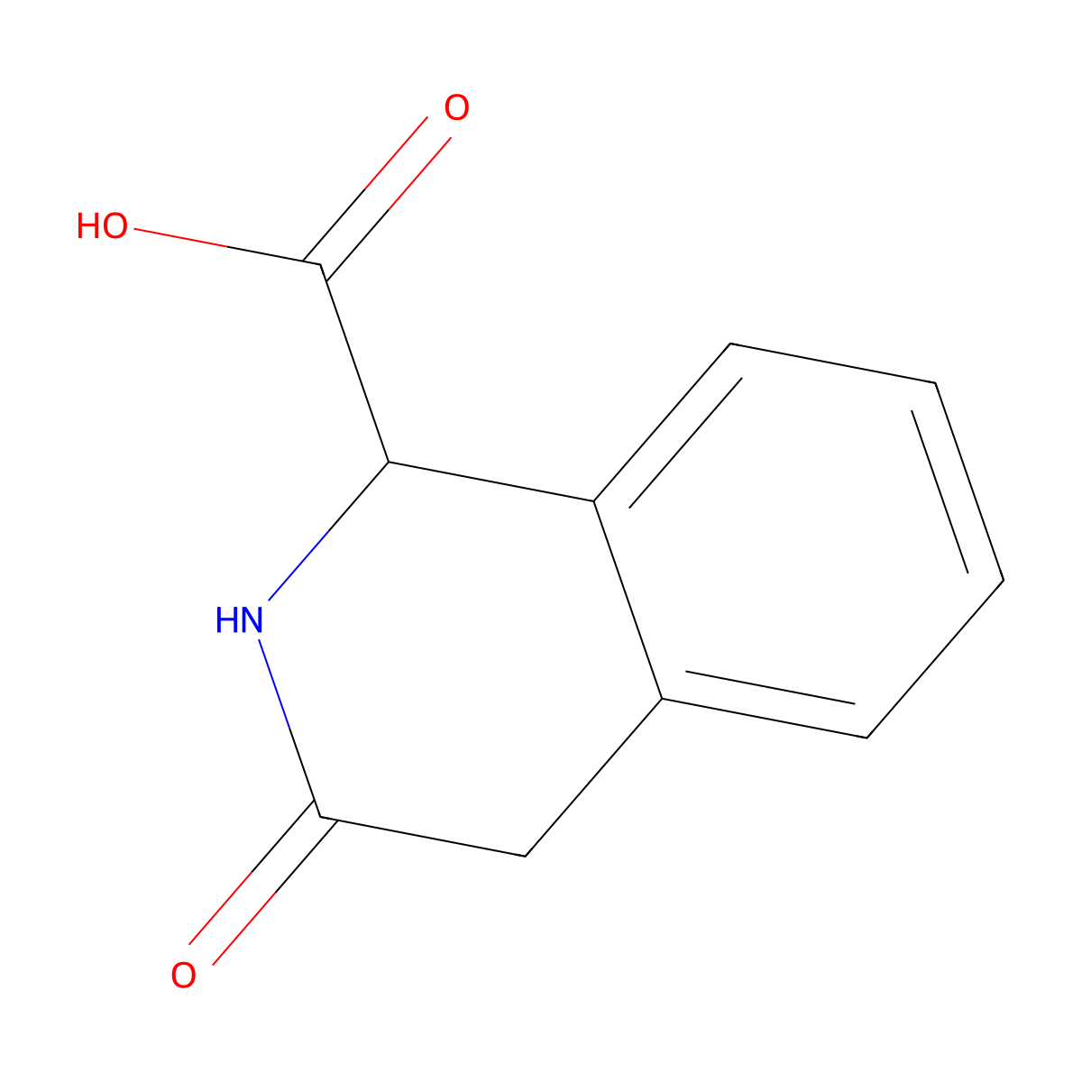 3-Oxo-1,2,3,4-tetrahydroisoquinoline-1-carboxylic acid molecular structure, CAS 1779370-06-7