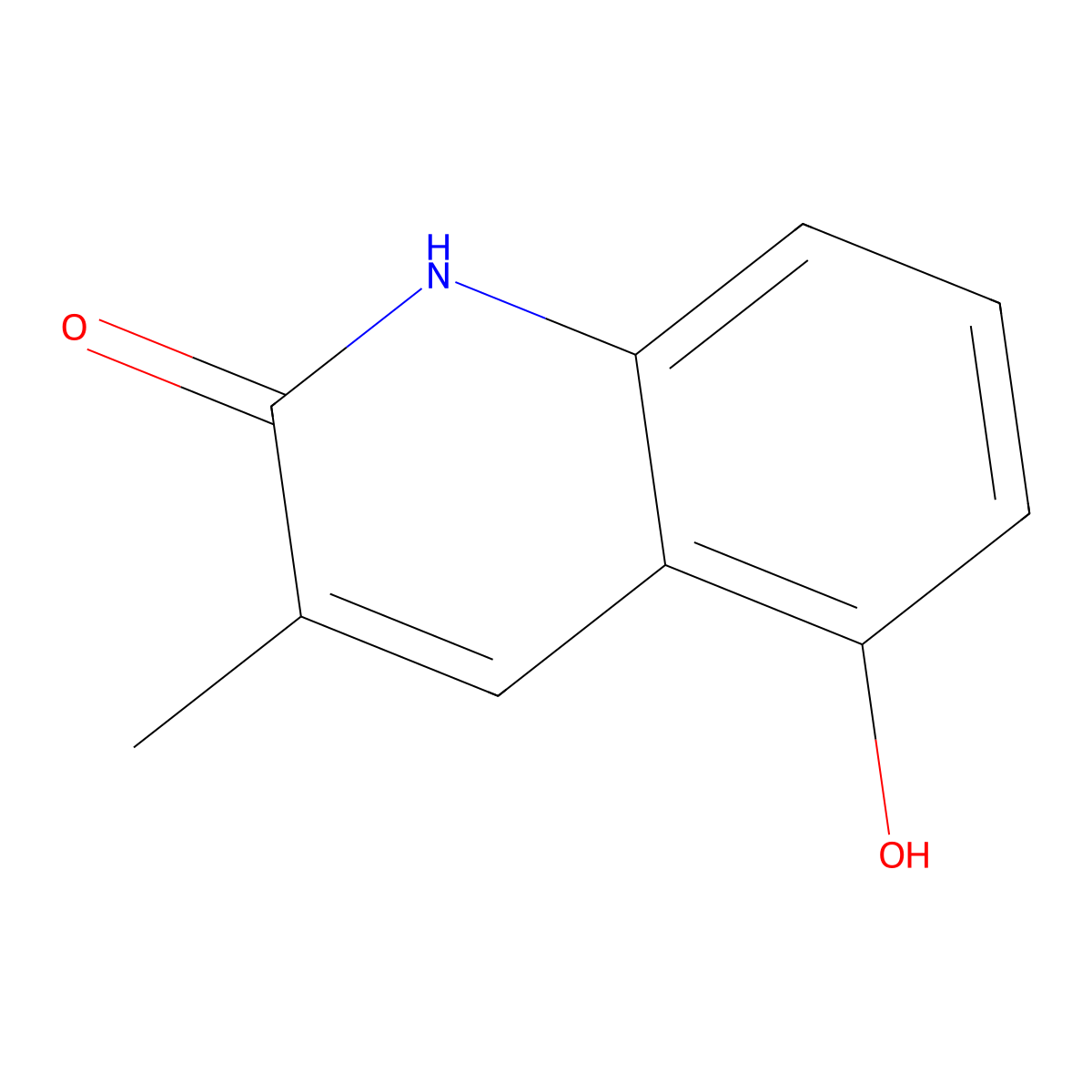 5-Hydroxy-3-methylquinolin-2(1H)-one molecular structure, CAS 177938-27-1