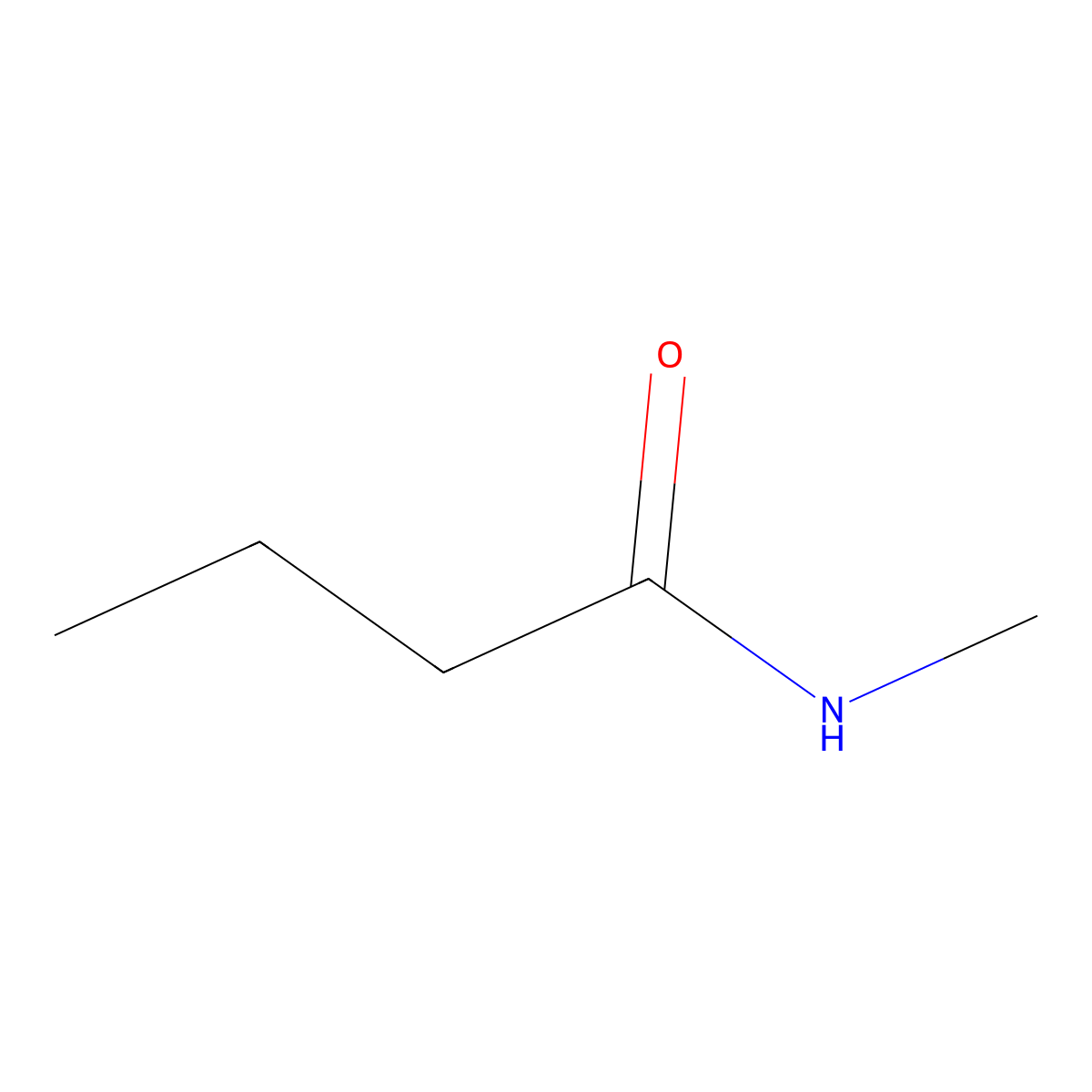 N-Methylbutanamide molecular structure, CAS 17794-44-4