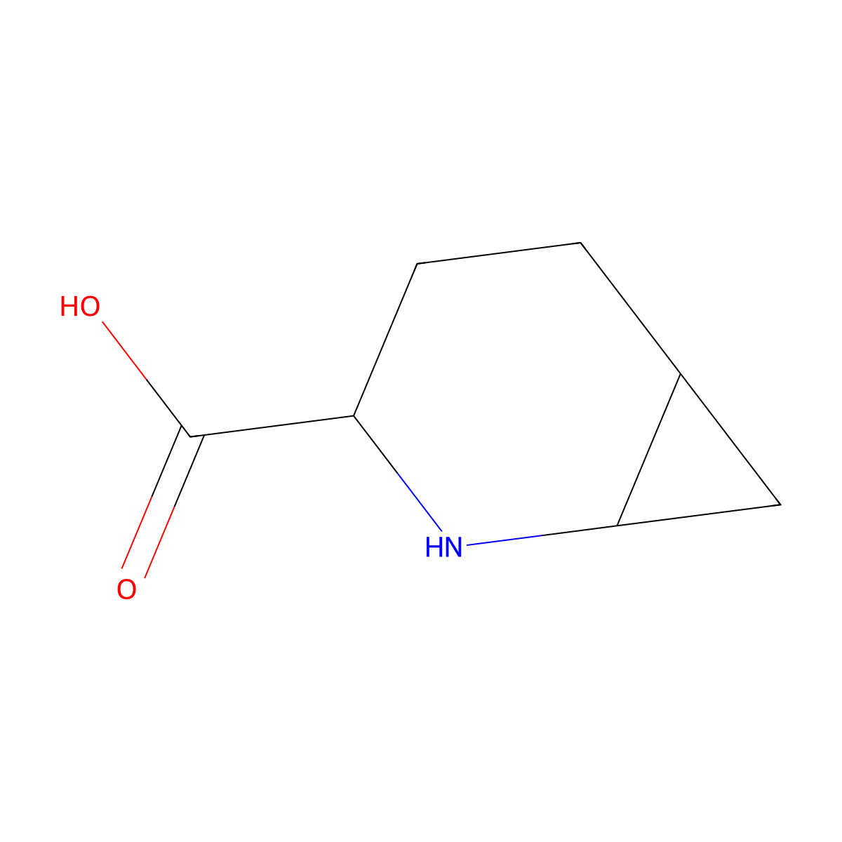 2-Azabicyclo[4.1.0]heptane-3-carboxylic acid molecular structure, CAS 1779401-62-5