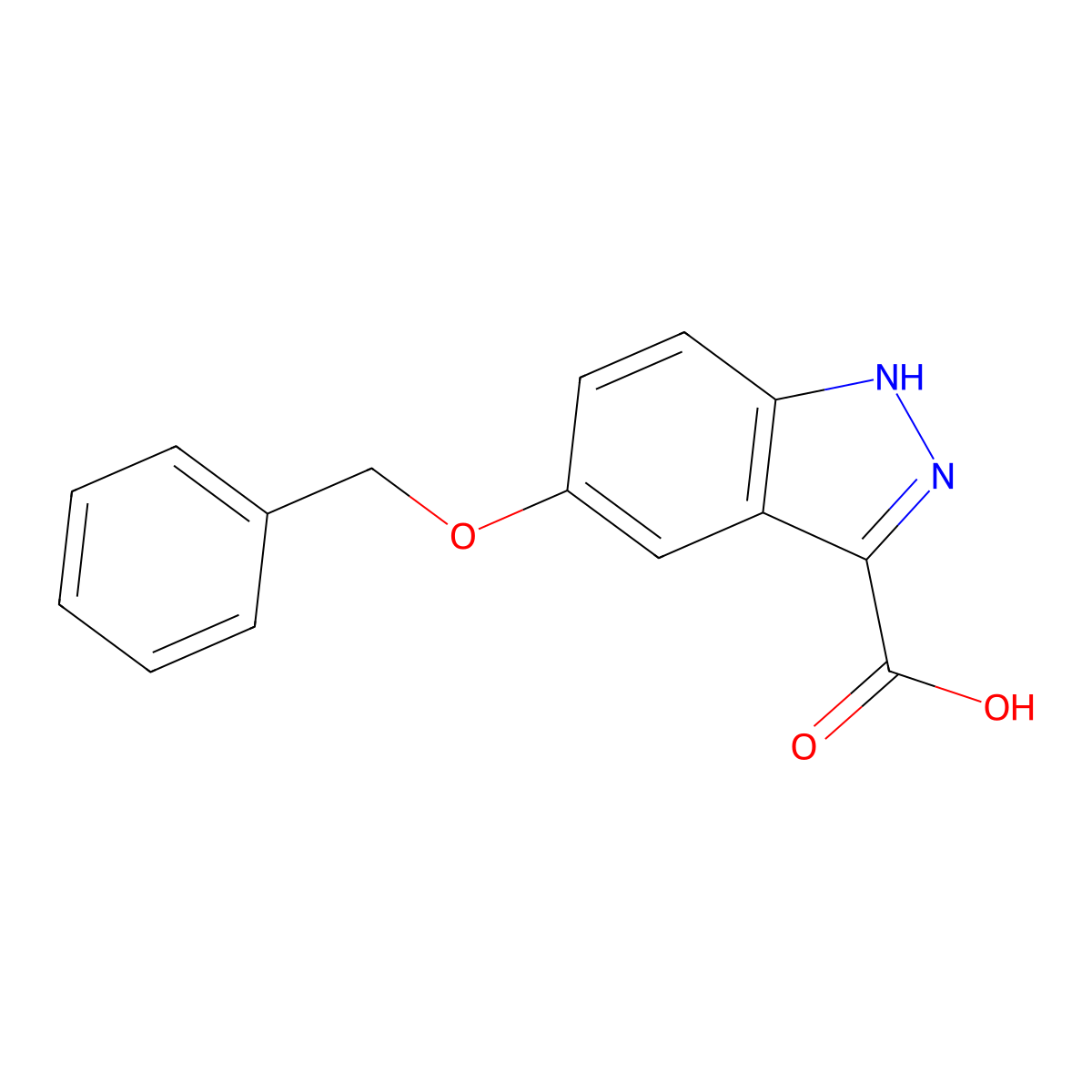5-Benzyloxy-1H-indazole-3-carboxylic acid molecular structure, CAS 177941-16-1