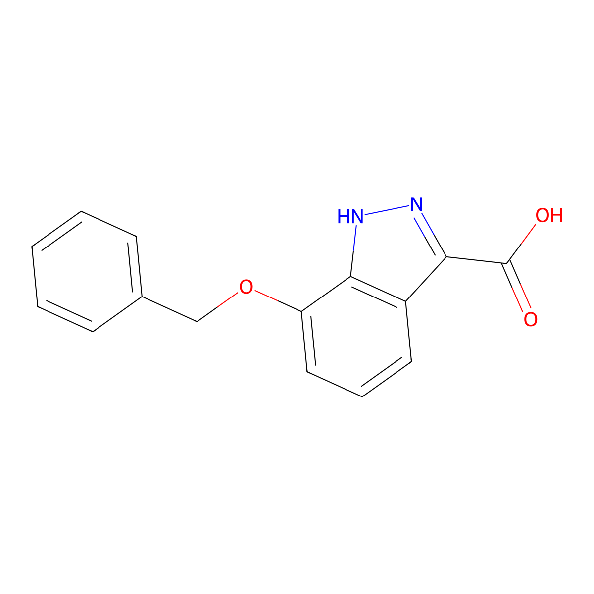7-Benzyloxy-1H-indazole-3-carboxylic acid molecular structure, CAS 177941-17-2