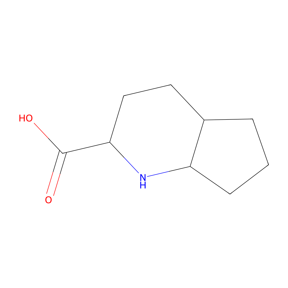 Octahydro-1H-cyclopenta[B]pyridine-2-carboxylic acid molecular structure, CAS 1779416-16-8