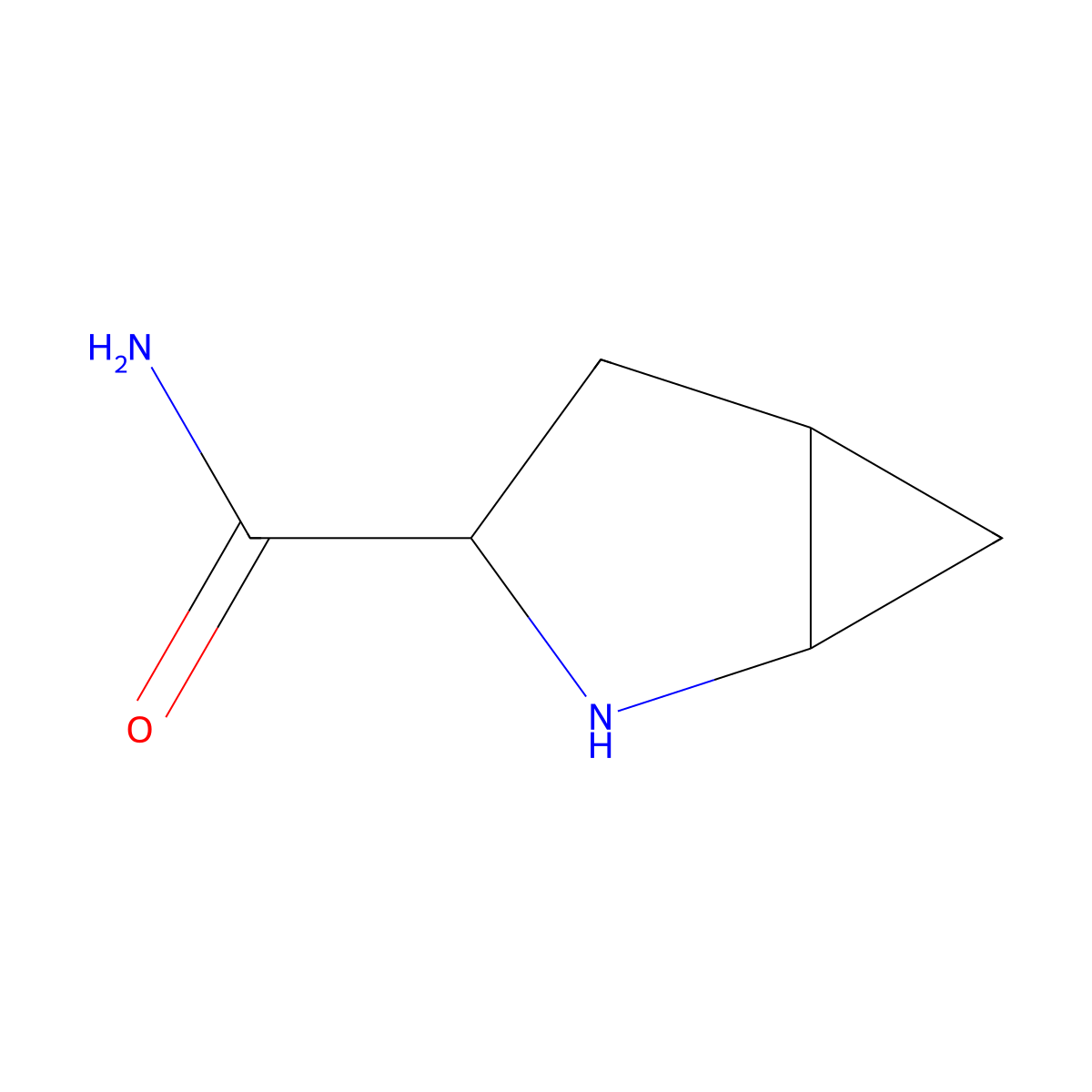 2-Azabicyclo(3.1.0)hexane-3-carboxamide, (1S,3S,5S)- molecular structure, CAS 1779416-42-0