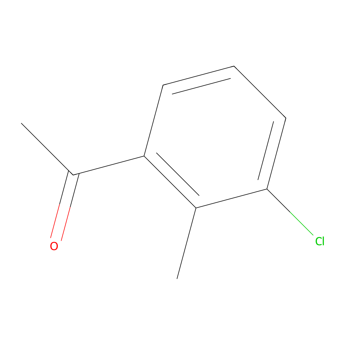 1-(3-Chloro-2-methylphenyl)ethan-1-one molecular structure, CAS 177942-43-7