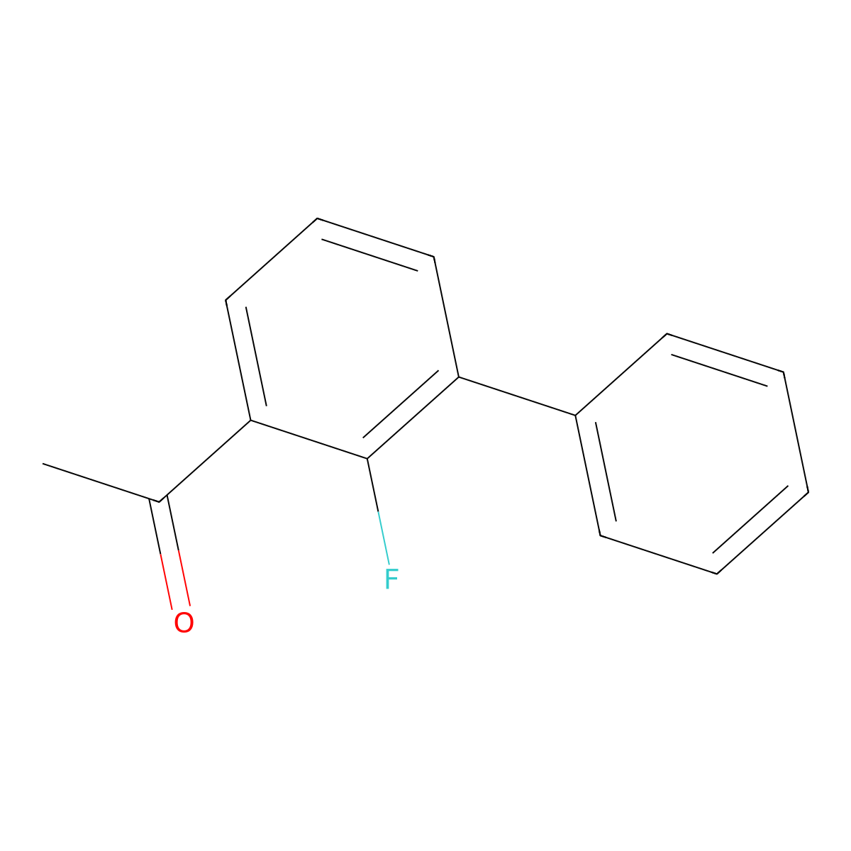 1-(2-Fluoro-3-phenylphenyl)ethanone molecular structure, CAS 177942-48-2