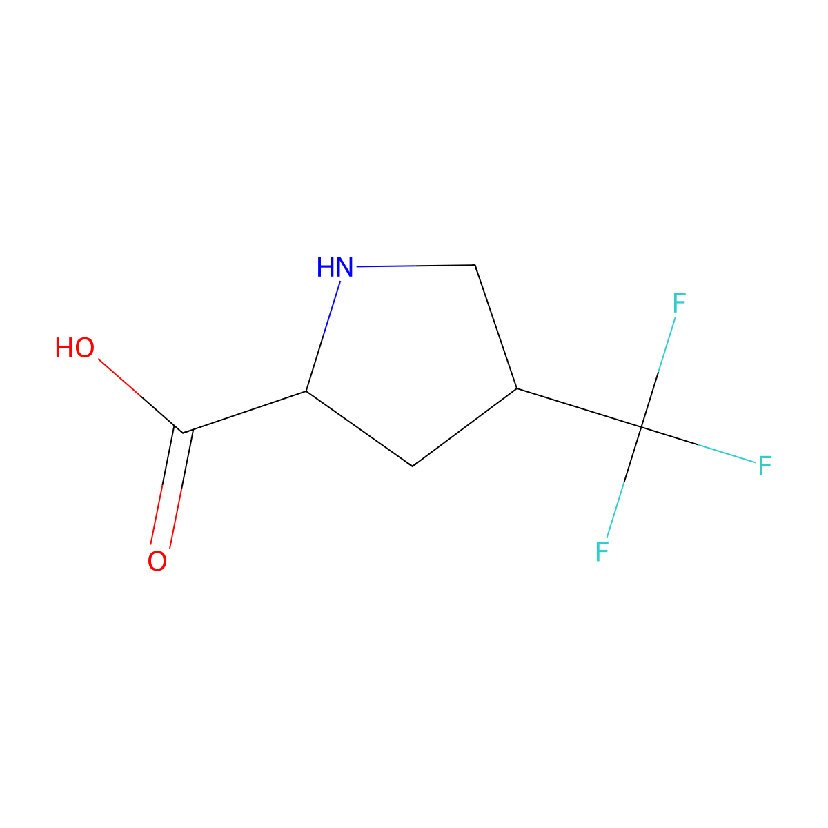 4-(Trifluoromethyl)pyrrolidine-2-carboxylic acid molecular structure, CAS 1779426-76-4