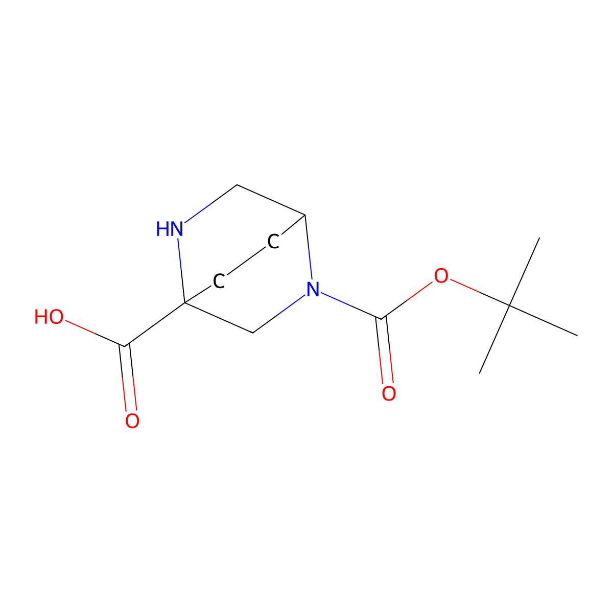 5-[(Tert-butoxy)carbonyl]-2,5-diazabicyclo[2.2.2]octane-1-carboxylic acid molecular structure, CAS 1779427-66-5