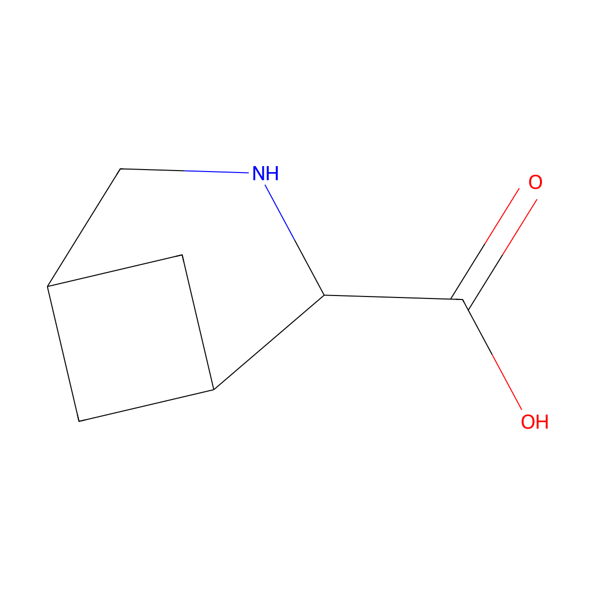 3-Azabicyclo[3.1.1]heptane-2-carboxylic acid molecular structure, CAS 1779441-18-7