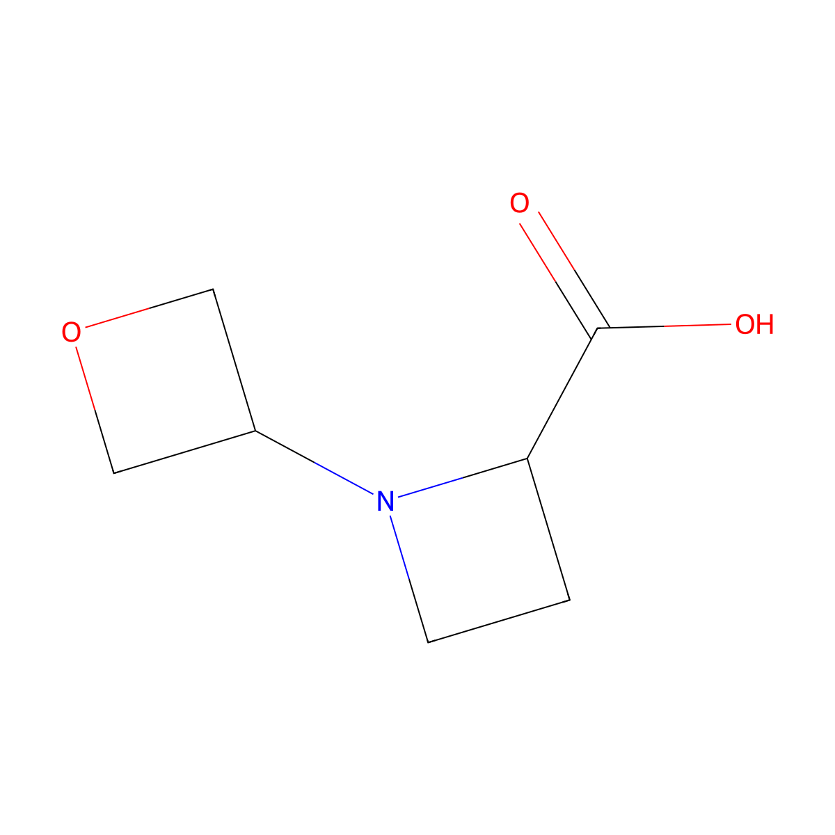 1-(Oxetan-3-yl)azetidine-2-carboxylic acid molecular structure, CAS 1779448-07-5