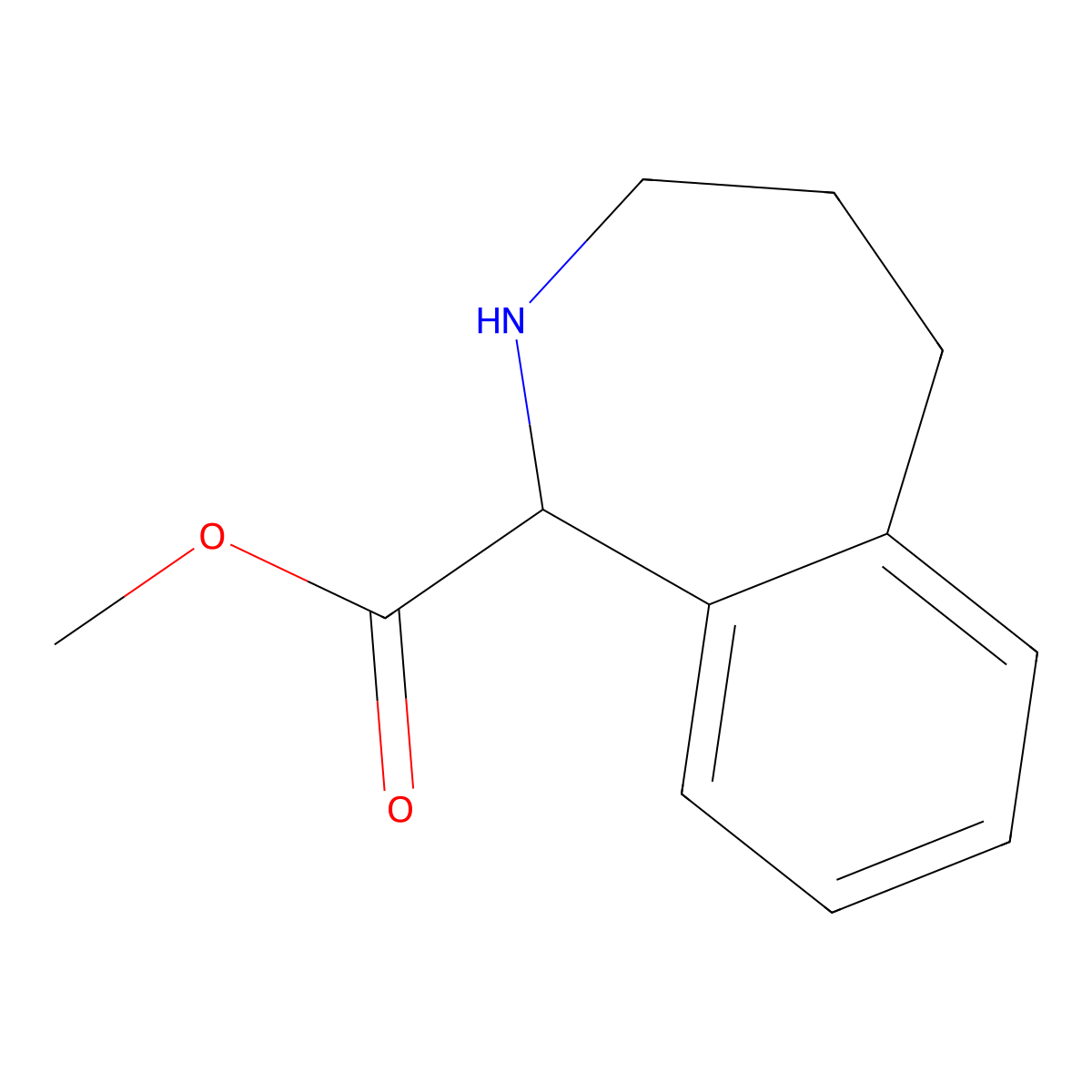 Methyl 2,3,4,5-tetrahydro-1H-2-benzazepine-1-carboxylate molecular structure, CAS 1779453-17-6