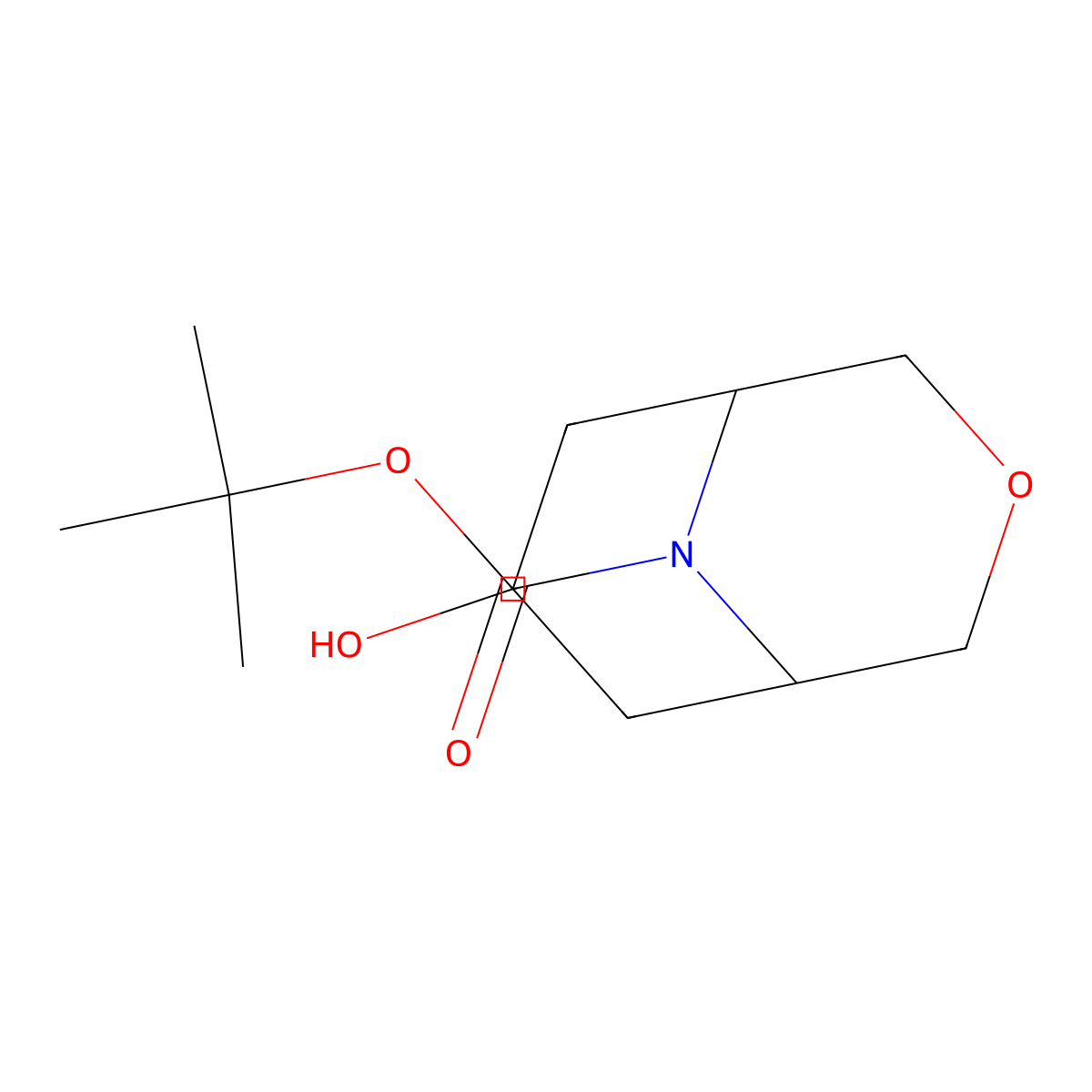 Tert-butyl 7-hydroxy-3-oxa-9-azabicyclo[3.3.1]nonane-9-carboxylate molecular structure, CAS 1779457-66-7