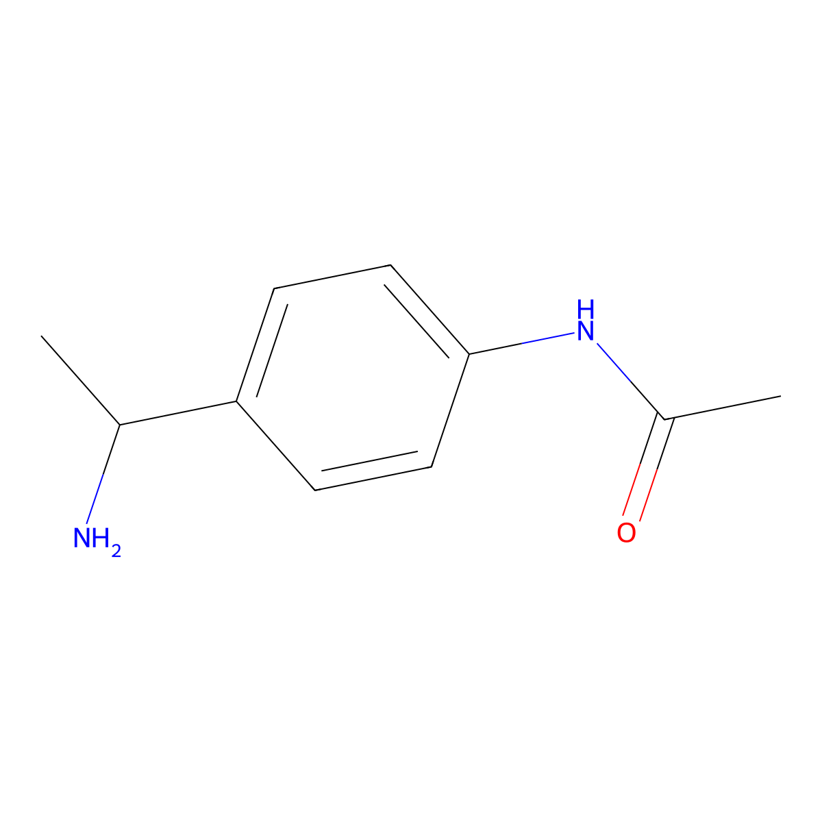 (S)-N-[4-(1-Amino-ethyl)-phenyl]-acetamide molecular structure, CAS 177947-90-9