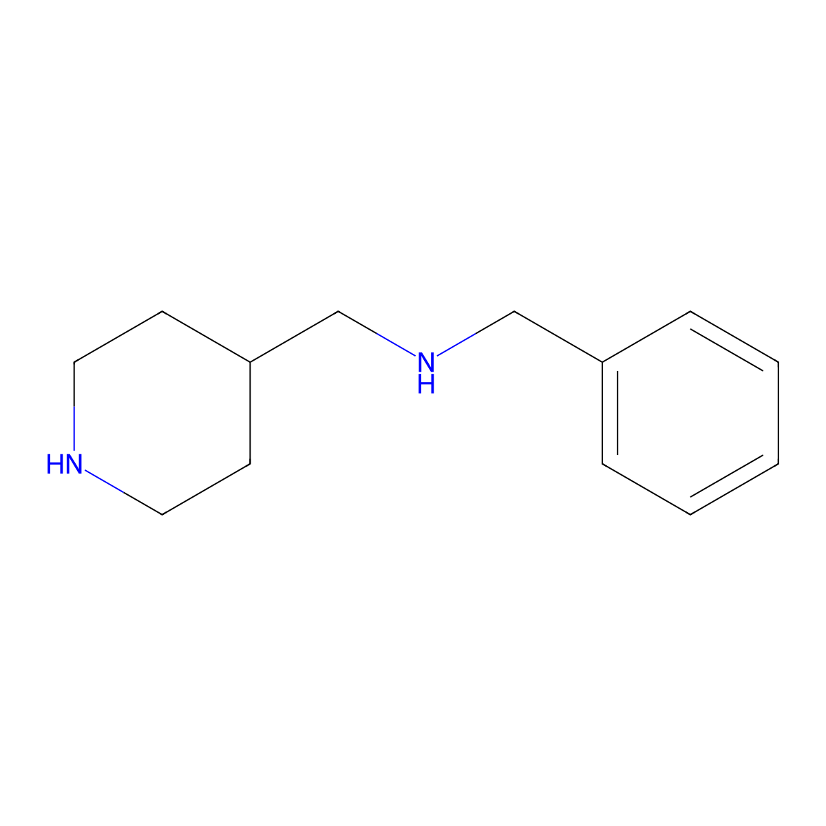 4-[(Benzylamino)methyl]piperidine molecular structure, CAS 177948-71-9