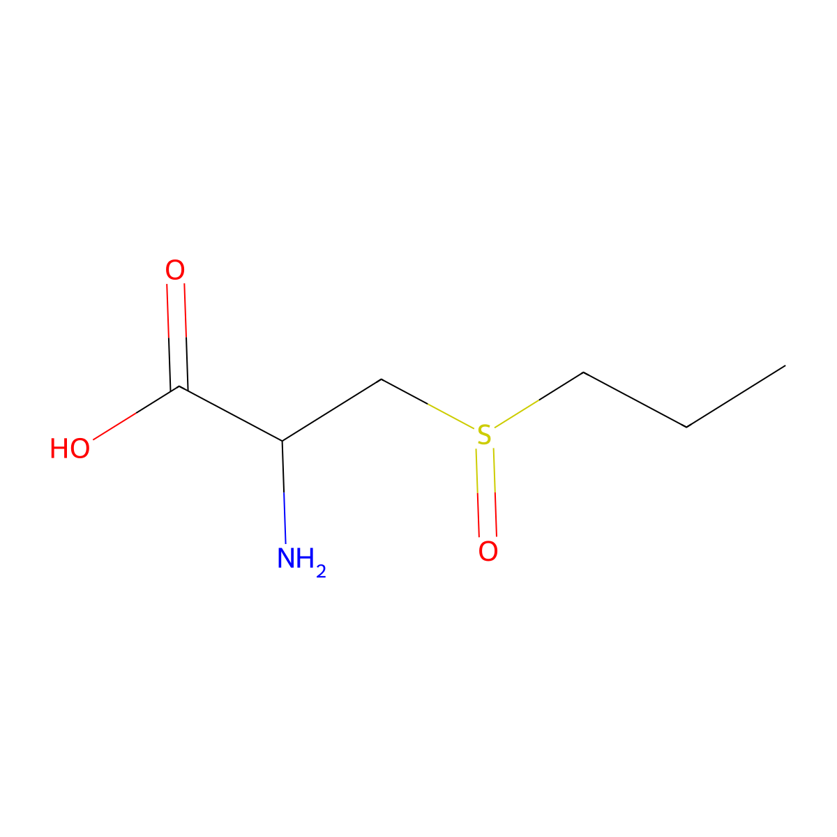 S-propyl-L-cysteine sulfoxide molecular structure, CAS 17795-24-3
