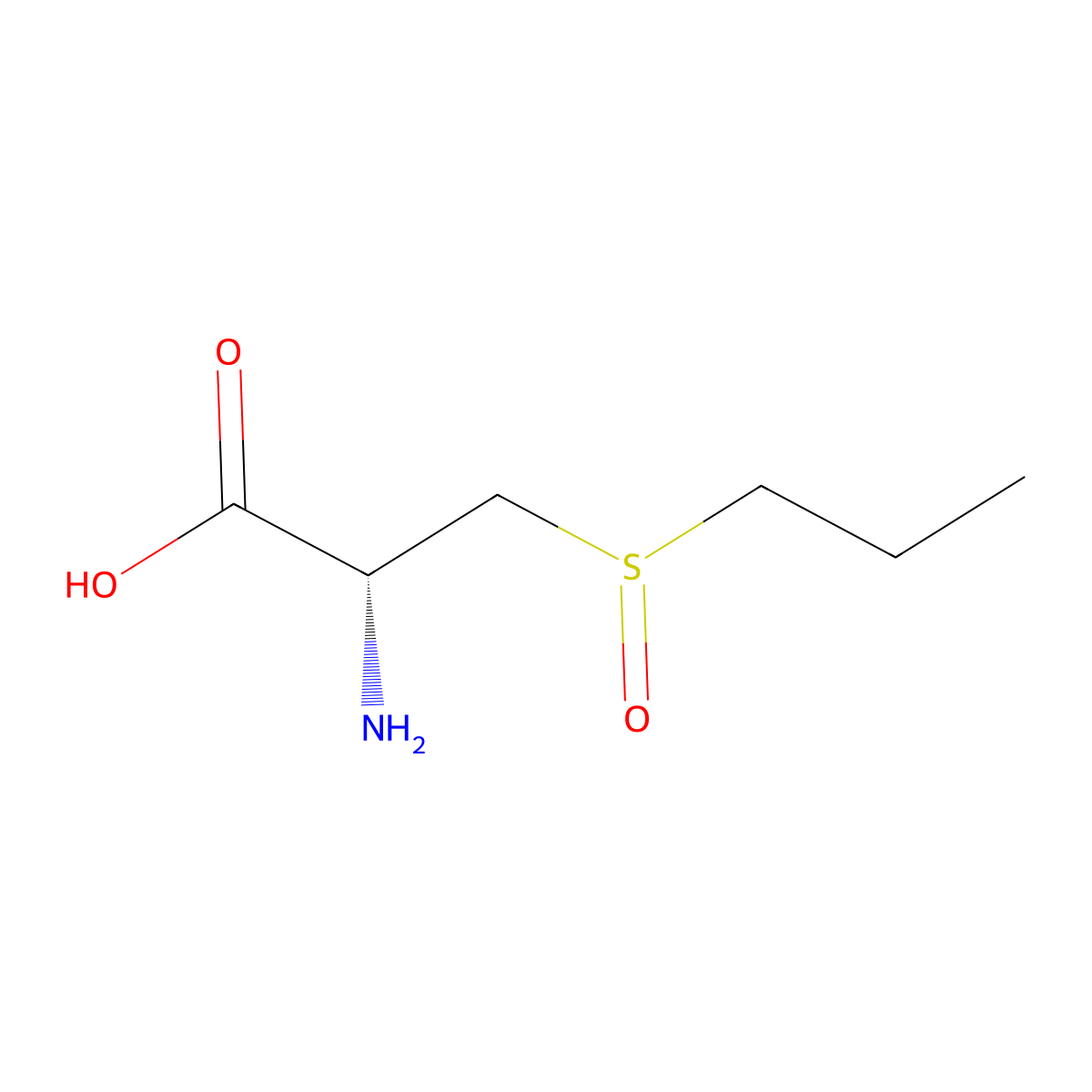 S-propyl-L-cysteine sulfoxide molecular structure, CAS 17795-24-3