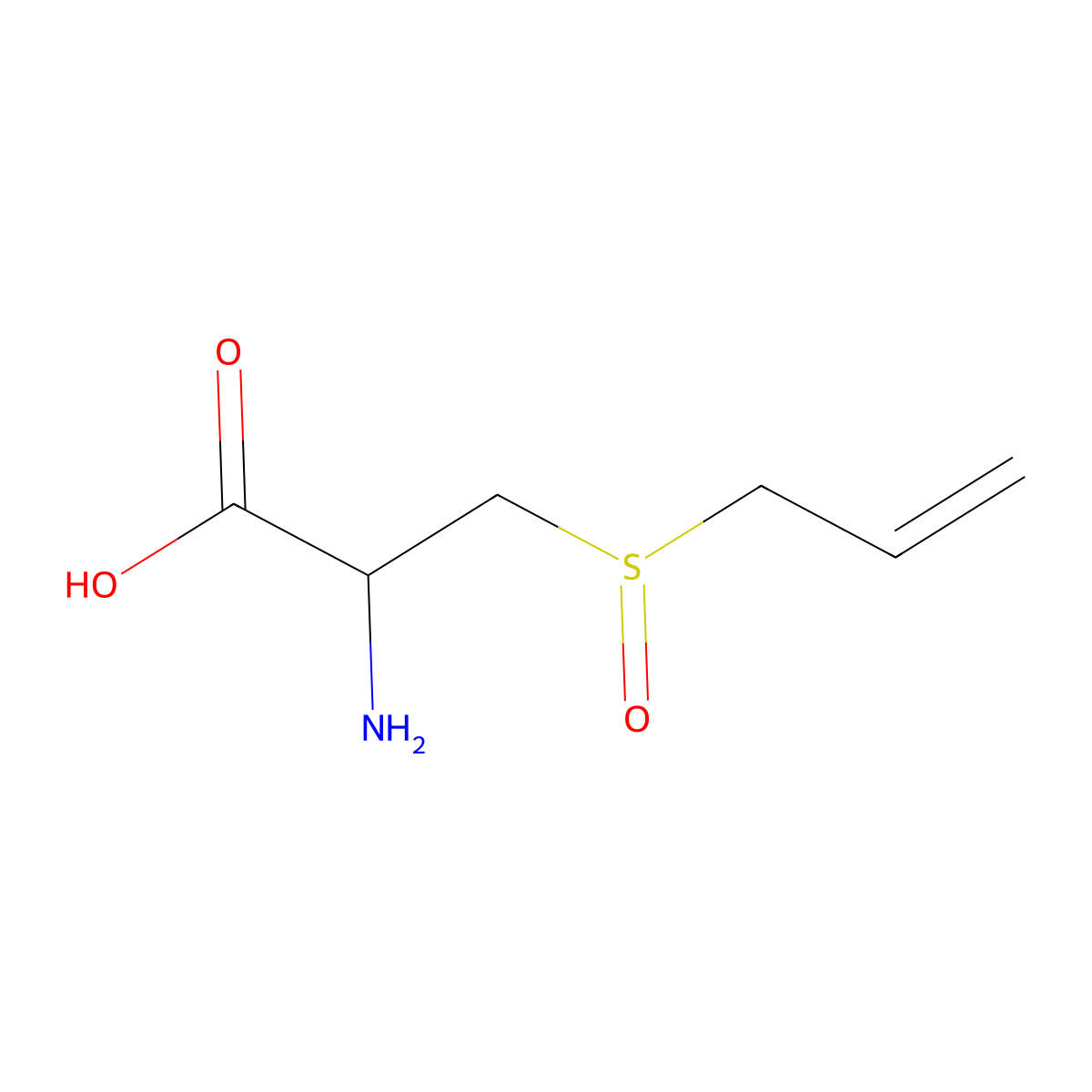 3-(allylsulphinyl)-L-alanine molecular structure, CAS 17795-26-5